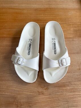 Birkenstock White Eva Madrid Slip-On Sandals - 6.5